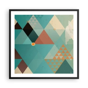 Poster in einem schwarzem Rahmen - Einheit der Vielheit, Vielheit der Einheit - 60x60 cm