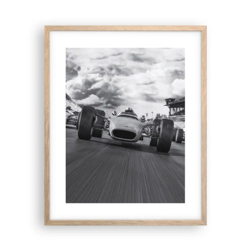 Poster in einem Rahmen aus heller Eiche - Power ist da! - 40x50 cm