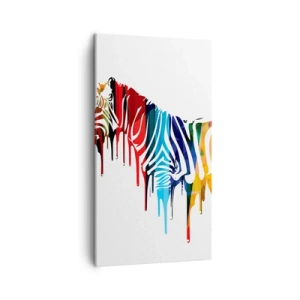 Bild auf Leinwand - Leinwandbild - Nicht nur schwarz-weiß - 45x80 cm