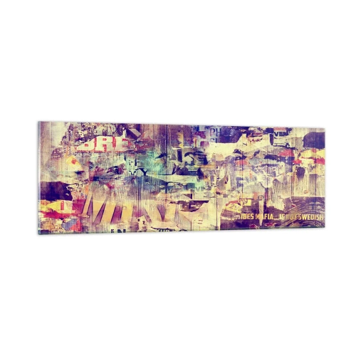 Glasbild - Bild auf glas - Und das ist alles, was es geben wird - 90x30 cm