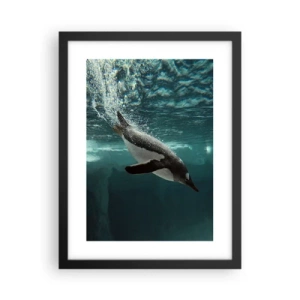 Poster in einem schwarzem Rahmen - Willkommen in meiner Welt - 30x40 cm