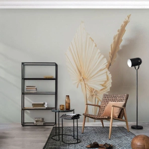 Fototapete Premium Canvas - Wenn Sie Erleichterung brauchen - Hell, Minimalismus, Blatt - 350x256 cm