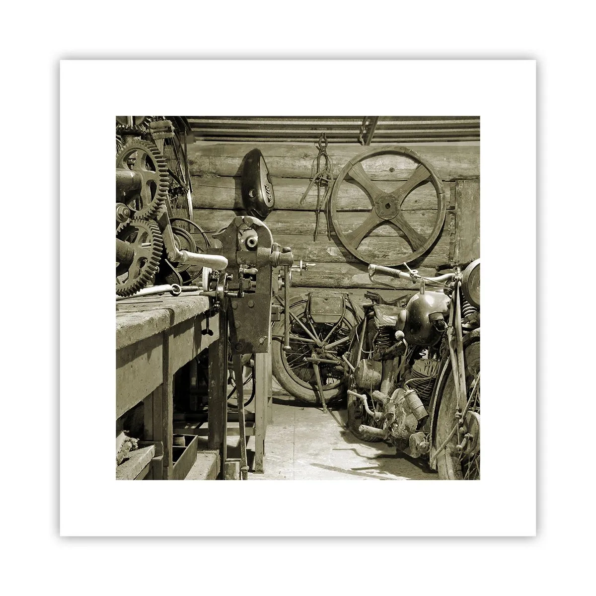 Poster - Im Schuppen von Onkel Władek - 30x30 cm