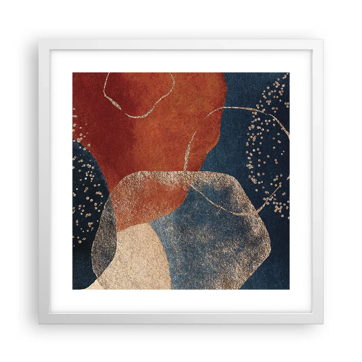 Poster in einem weißen Rahmen - Die Leichtigkeit des Seins - 40x40 cm