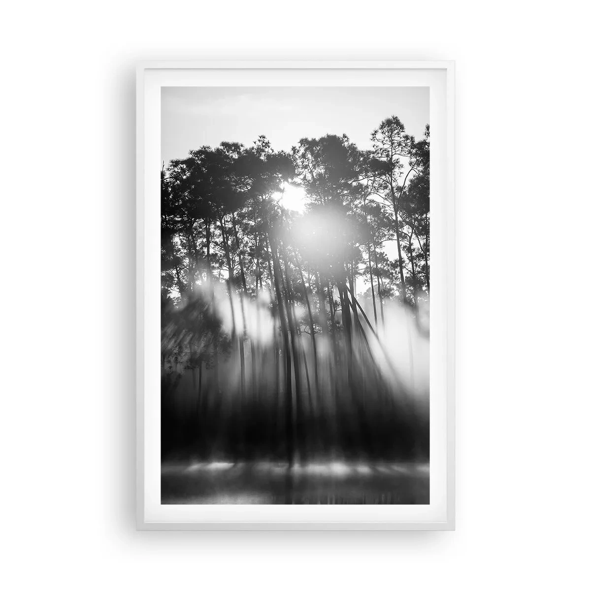 Poster in einem weißen Rahmen - Unaufhaltsame Sonne - 61x91 cm