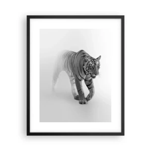 Poster in einem schwarzem Rahmen - Im Nebel gelauert - 40x50 cm