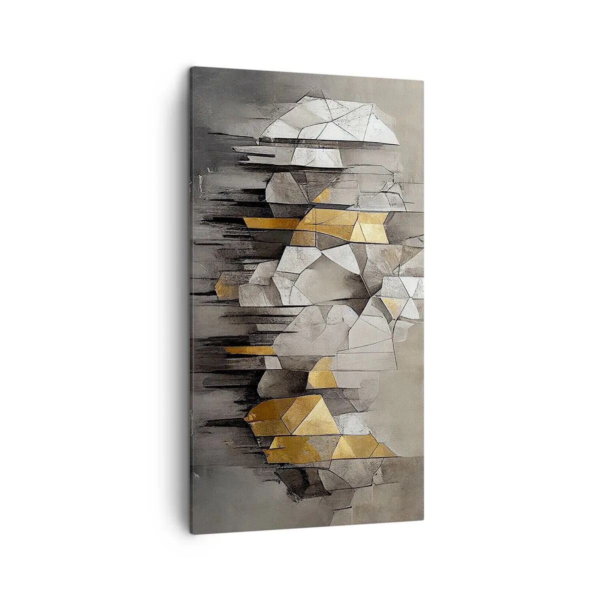 Bild auf Leinwand - Leinwandbild - Komposition aus Eis und Licht - 45x80 cm