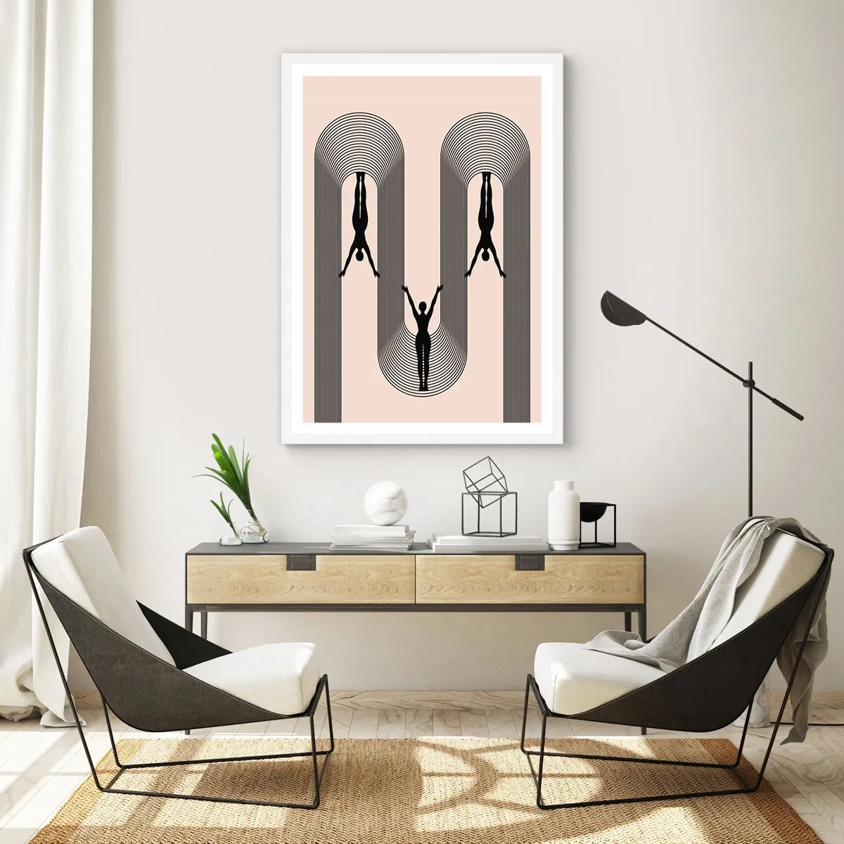 Poster in einem weißen Rahmen - Verkehrt herum - 50x70 cm