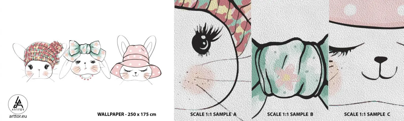 Fototapeten Muster Premium Sand - Nachdenklich, traurig, zufrieden - Für Kinder, Grafik, Illustration - 100x30 cm