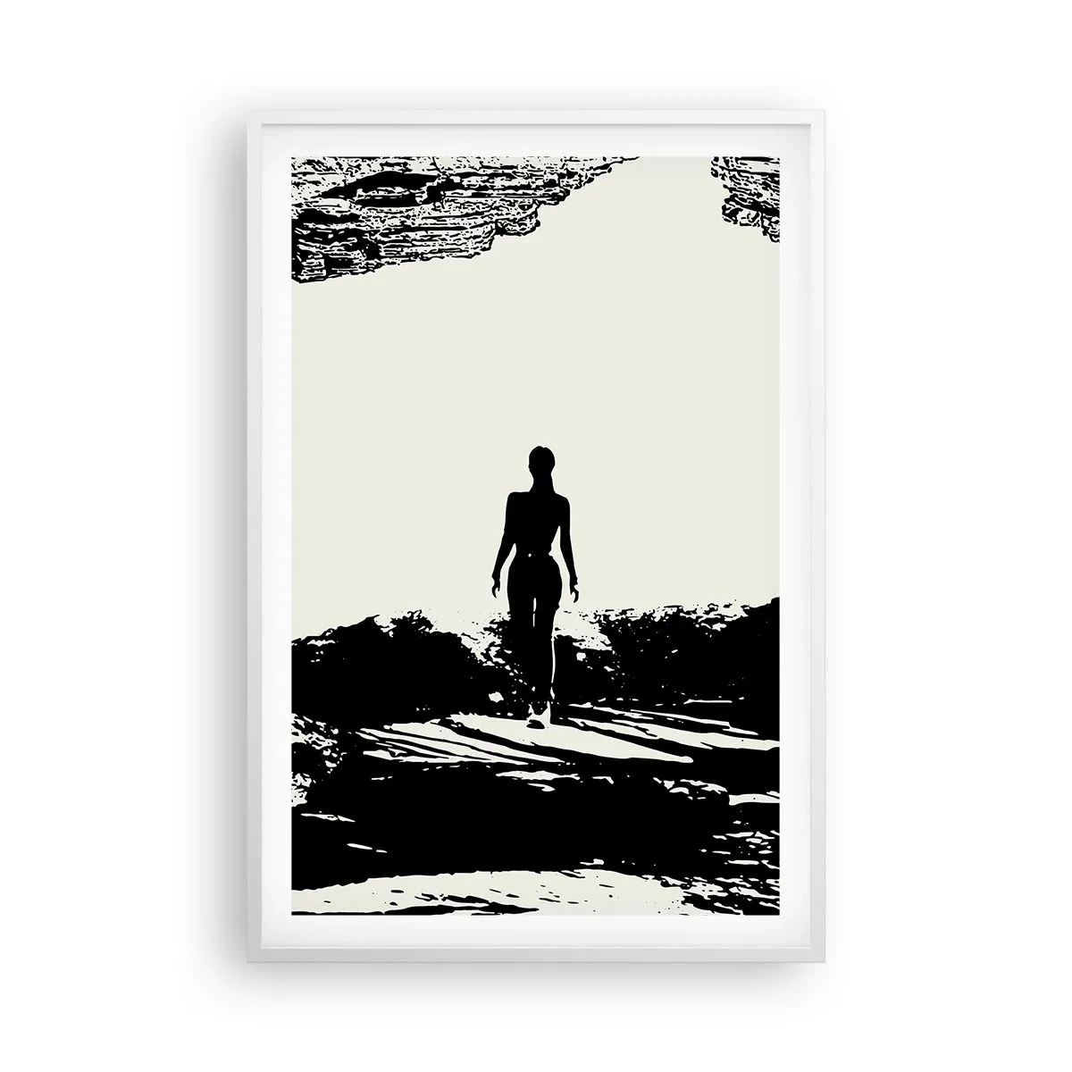 Poster in einem weißen Rahmen - Neuer Blick - 61x91 cm