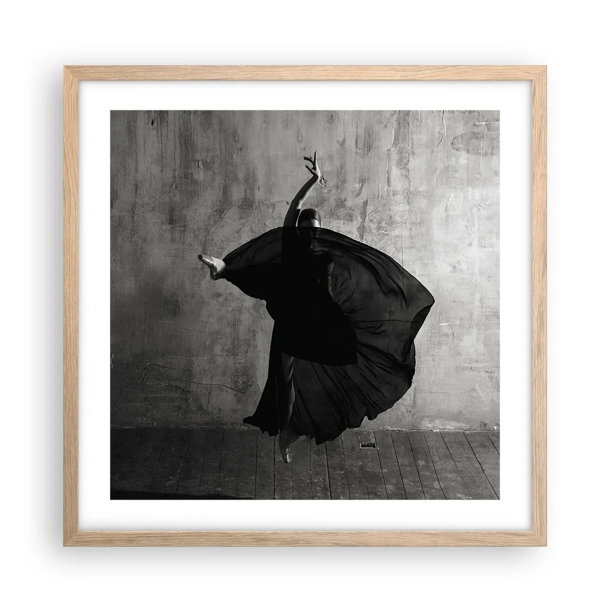 Poster in einem Rahmen aus heller Eiche - Leidenschaftlicher Gürtel - 50x50 cm