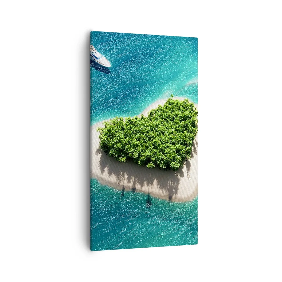 Bild auf Leinwand - Leinwandbild - ich liebe Sommer - 55x100 cm