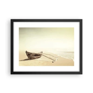 Poster in einem schwarzem Rahmen - Erinnerung an die Südsee - 40x30 cm