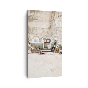 Bild auf Leinwand - Leinwandbild - Es ist die Zeit, die Reise zu beginnen - 45x80 cm