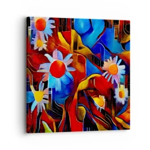 Bild auf Leinwand - Leinwandbild - Die Farben des Lebens - 30x30 cm