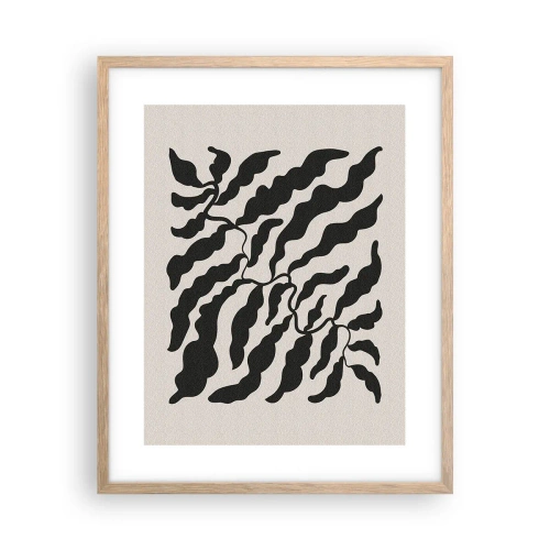 Poster in einem Rahmen aus heller Eiche - Natur des Quadrats - 40x50 cm