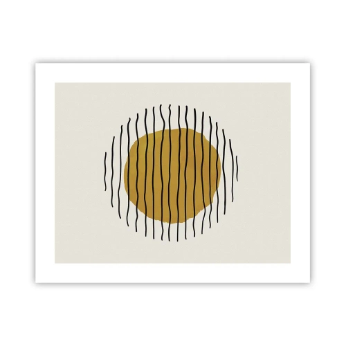 Poster - Abstraktion, die vor Hitze zittert - 50x40 cm