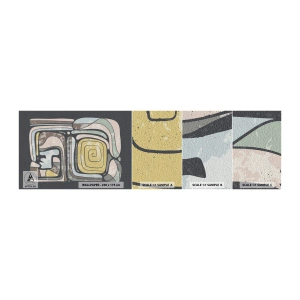 Fototapetenmuster Standard Eco - Abstraktion im präkolumbianischen Geist - Abstraktion, Boho, Alt - 100x30 cm
