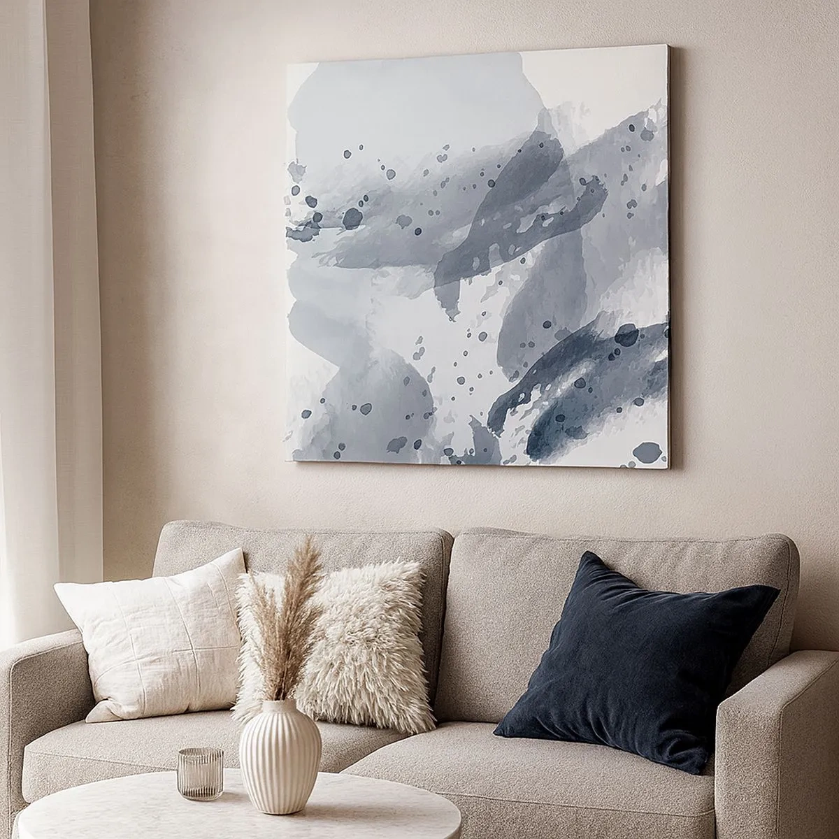 Bild auf Leinwand - Leinwandbild - Eine Studie über die Natur des Wassers - 30x30 cm