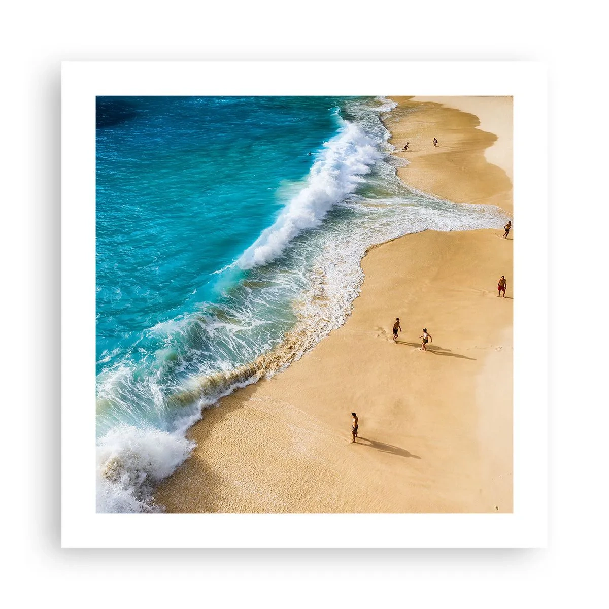 Poster - Und dann die Sonne, der Strand… - 50x50 cm
