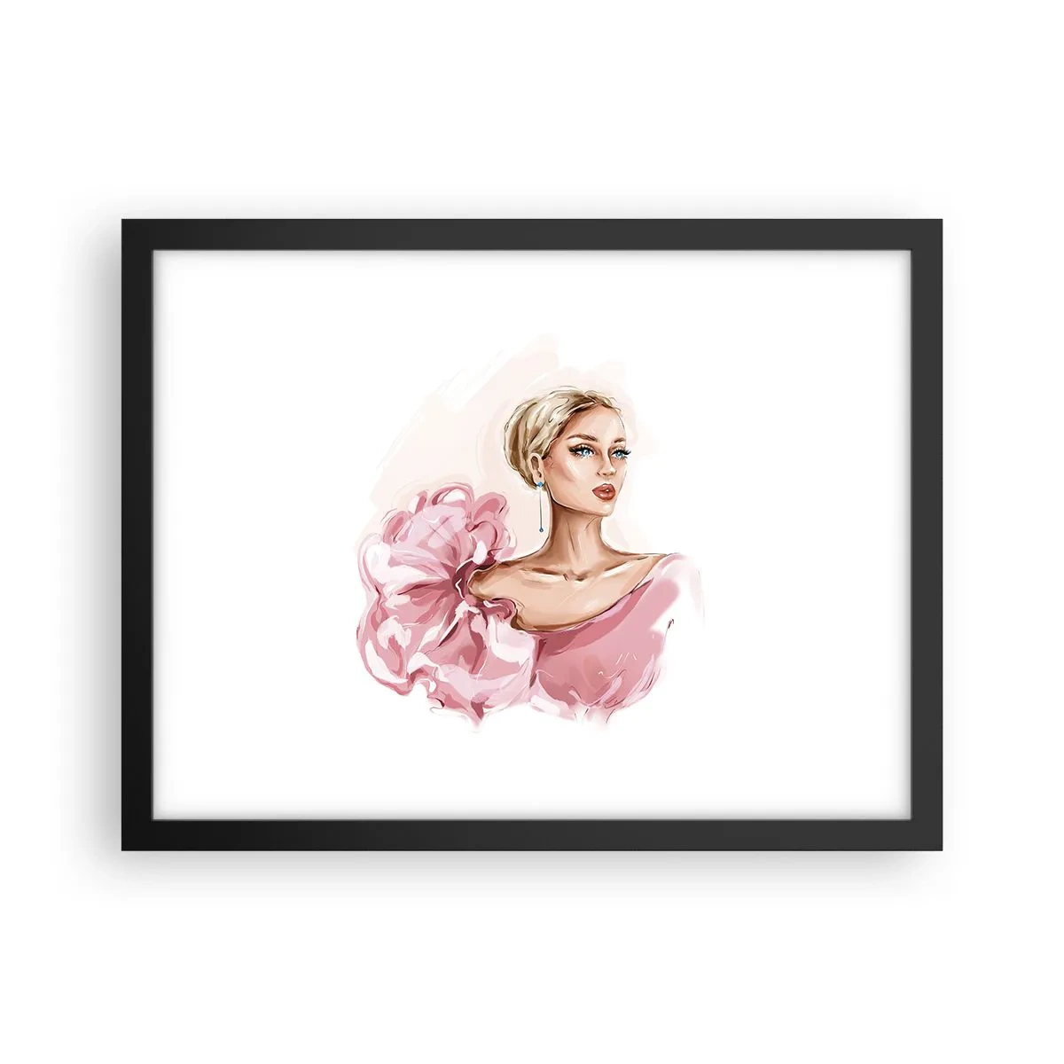 Poster in einem schwarzem Rahmen - Wie gemalt ... - 40x30 cm