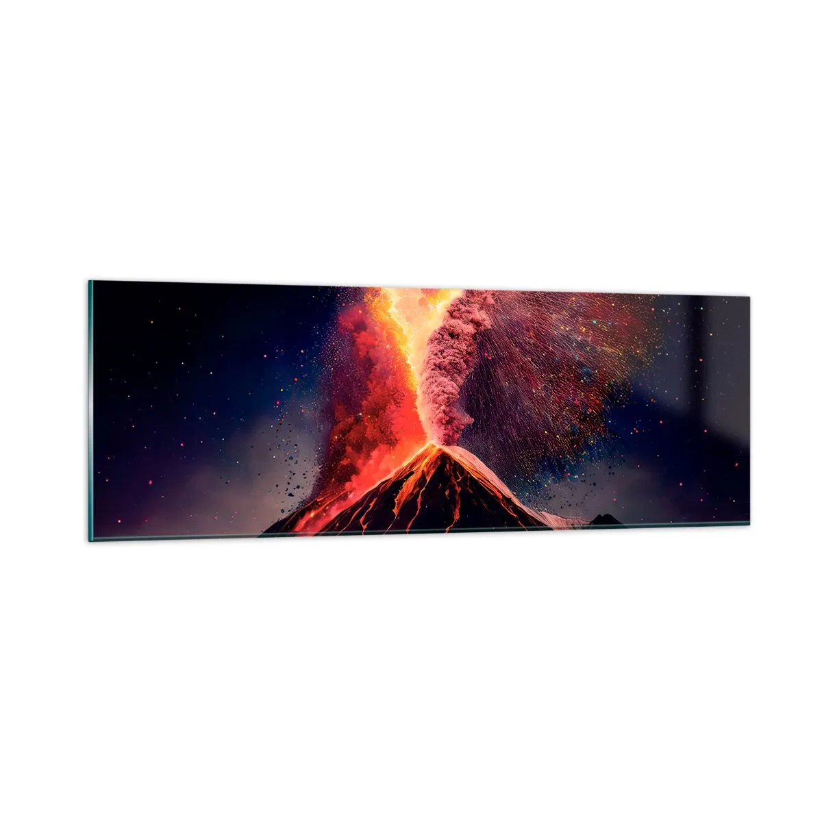 Glasbild - Bild auf glas - Schönheit und Horror - 90x30 cm