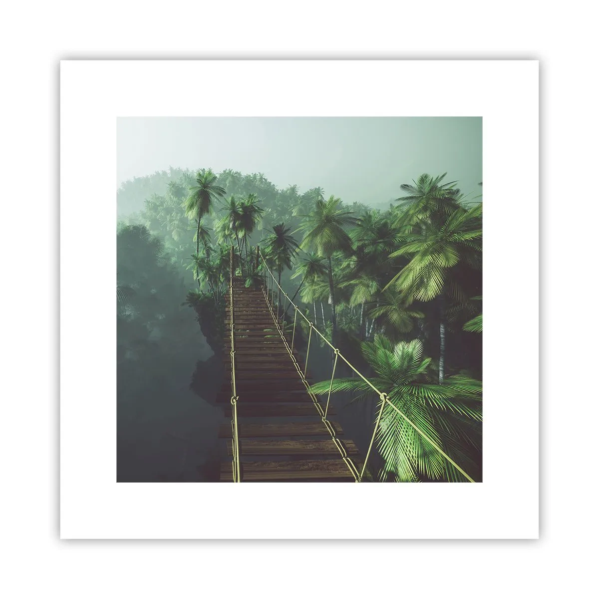 Poster - Über der Brandung des Grüns - 30x30 cm