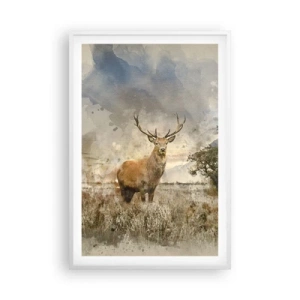 Poster in einem weißen Rahmen - Würde – Stärke – Würde - 61x91 cm