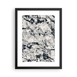 Poster in einem schwarzem Rahmen - Durchdringung der Gegensätze - 30x40 cm