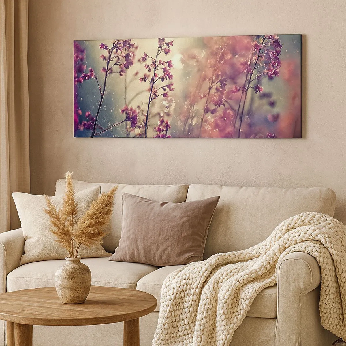 Bild auf Leinwand - Leinwandbild - Geheimnisvoller Garten - 100x40 cm