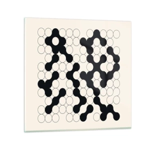 Glasbild - Bild auf glas - Chinesisches Spiel – Variation - 70x70 cm