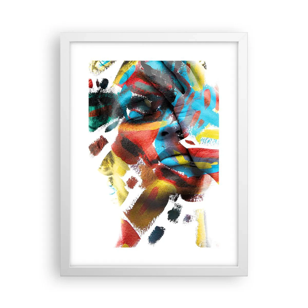 Poster in einem weißen Rahmen - Eine bunte Persönlichkeit - 30x40 cm