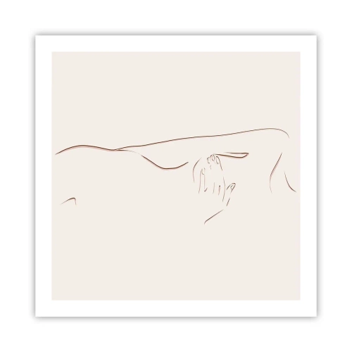 Poster - Die Form des Verlangens - 60x60 cm