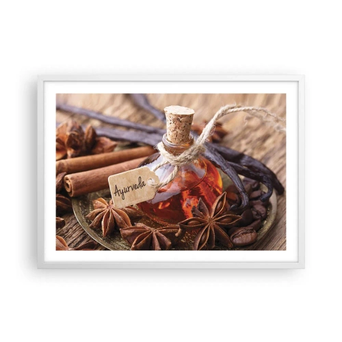 Poster in einem weißen Rahmen - Zur Einheit von Körper und Geist - 70x50 cm