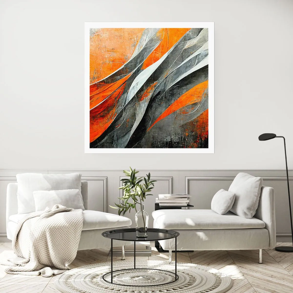 Poster - Hitze und Kälte - 40x40 cm