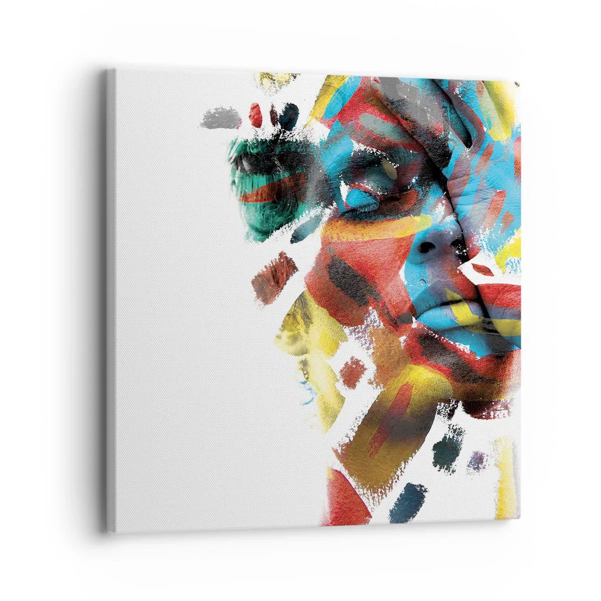 Bild auf Leinwand - Leinwandbild - Eine bunte Persönlichkeit - 30x30 cm