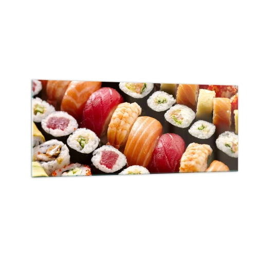 Glasbild - Bild auf glas - Farben und Aromen Asiens - 100x40 cm