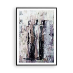 Poster in einem schwarzem Rahmen - Die geheimnisvolle Drei - 70x100 cm