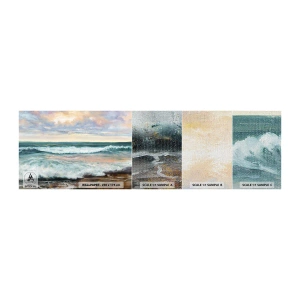 Fototapeten Muster Premium Canvas - Hier werden Sie Ihre Seele baumeln lassen - Landschaft, Meer, Strand - 100x30 cm