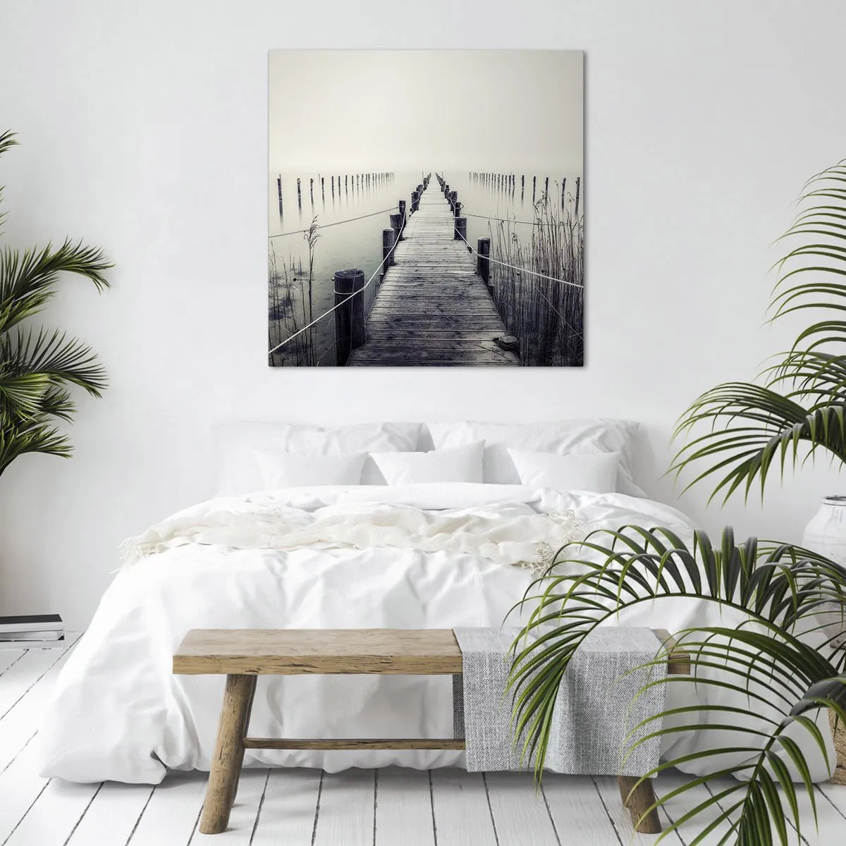 Bild auf Leinwand - Leinwandbild - Tauchen Sie in Ruhe ein - 40x40 cm