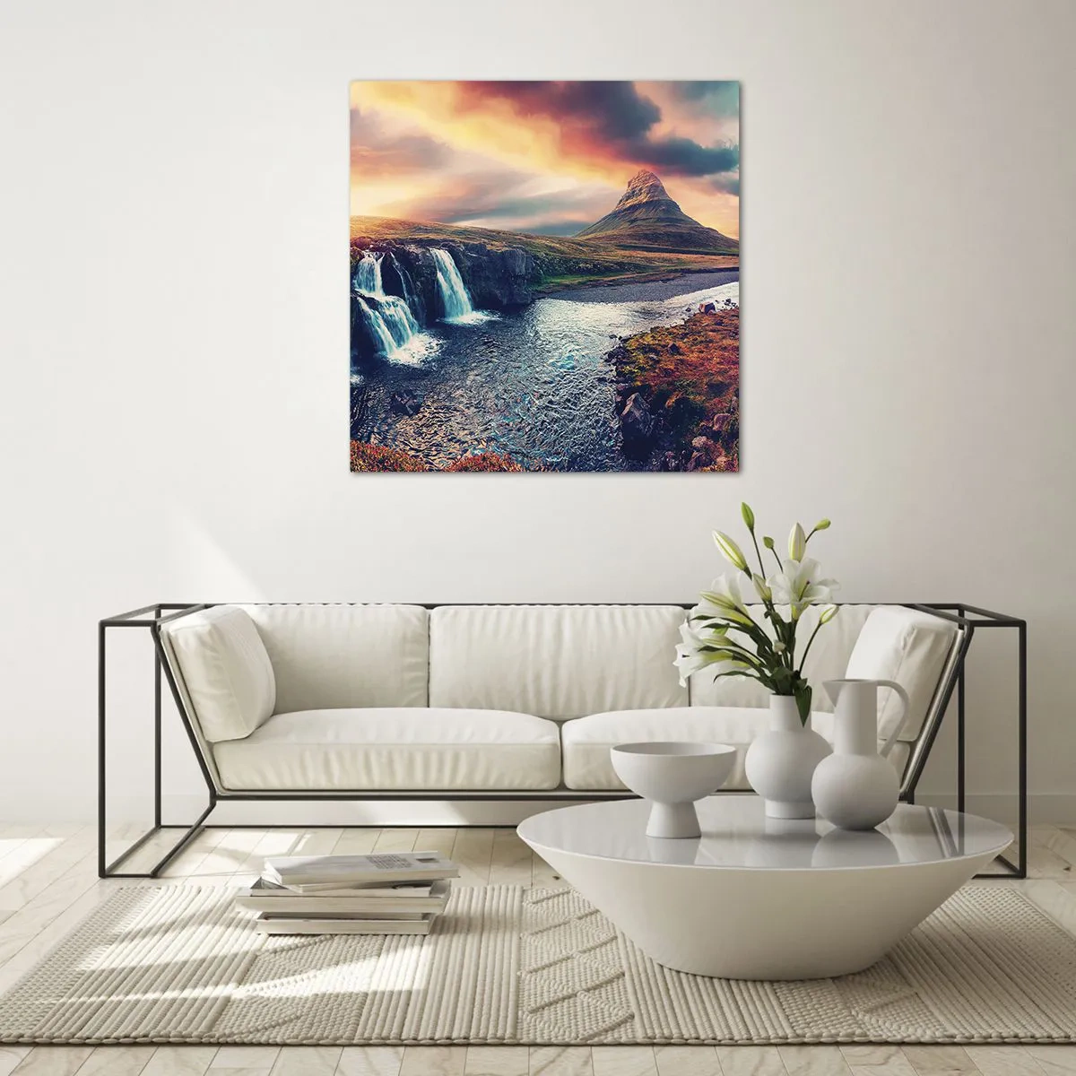 Glasbild - Bild auf glas - In der Majestät der Natur - 40x40 cm