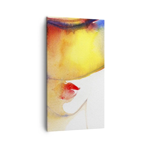 Bild auf Leinwand - Leinwandbild - Bildnis einer Dame - 45x80 cm