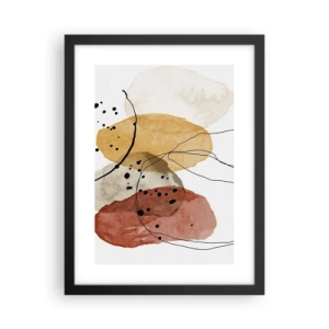 Poster in einem schwarzem Rahmen - Wie leichte, transparente Luft - 30x40 cm