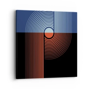 Bild auf Leinwand - Leinwandbild - In einer geometrischen Umarmung - 40x40 cm