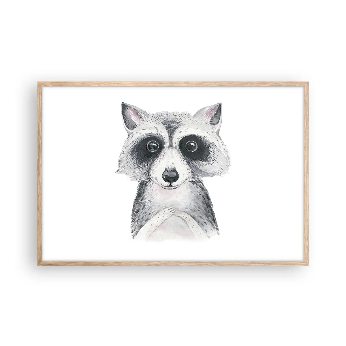 Poster in einem Rahmen aus heller Eiche - Ein Moment zum Bewegen - 91x61 cm