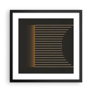 Poster in einem schwarzem Rahmen - Die Dunkelheit erkunden - 40x40 cm