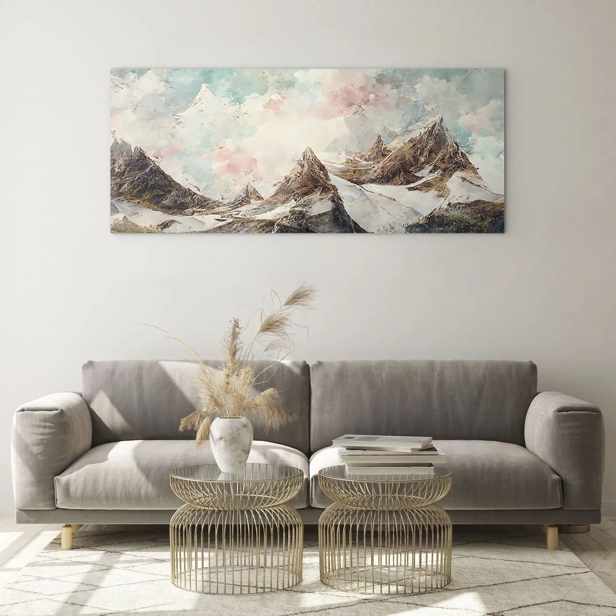 Glasbild - Bild auf glas - Felsklingen - 90x30 cm