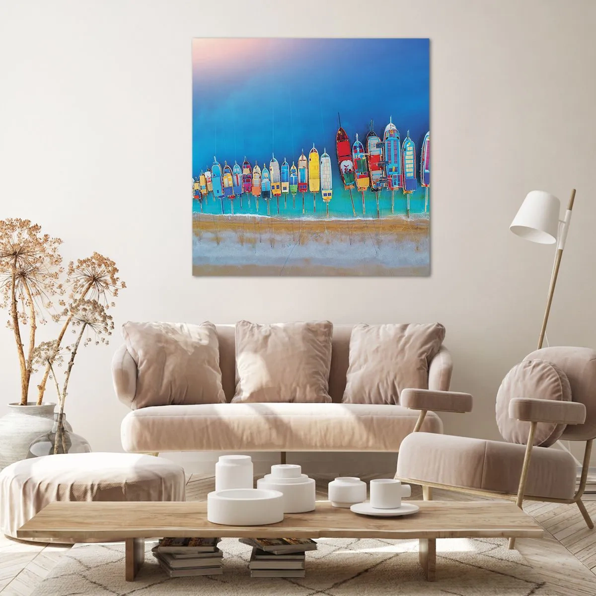 Bild auf Leinwand - Leinwandbild - Aus der Vogelperspektive - 50x50 cm