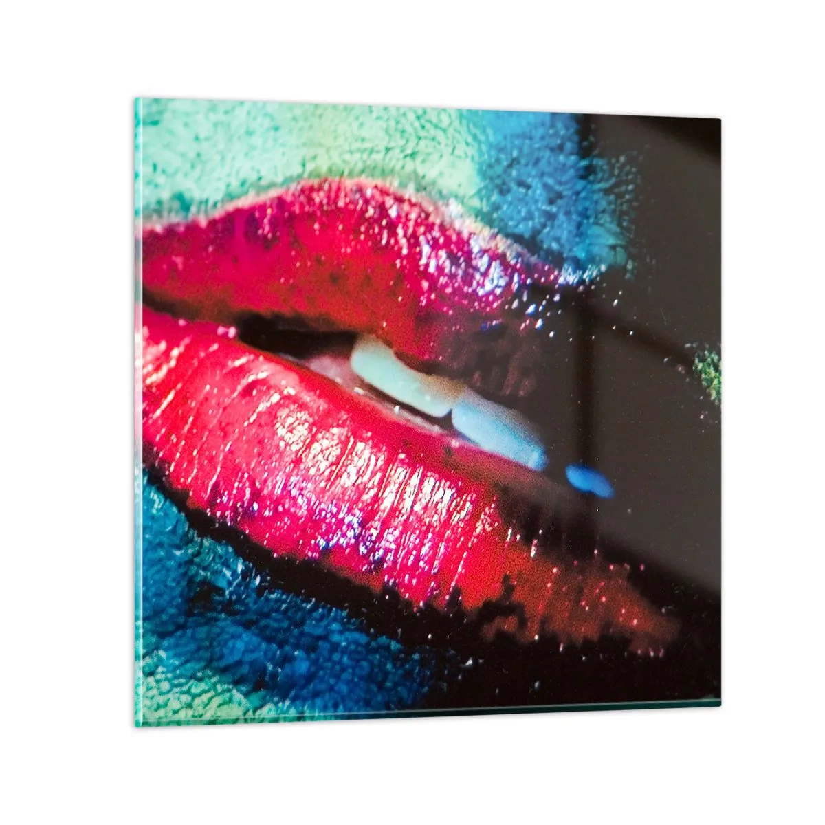 Glasbild - Bild auf glas - Sinnlich und verstörend - 50x50 cm