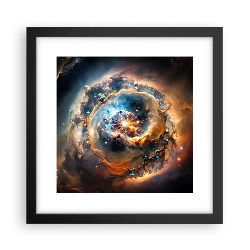 Poster in einem schwarzem Rahmen - Anfang - 30x30 cm